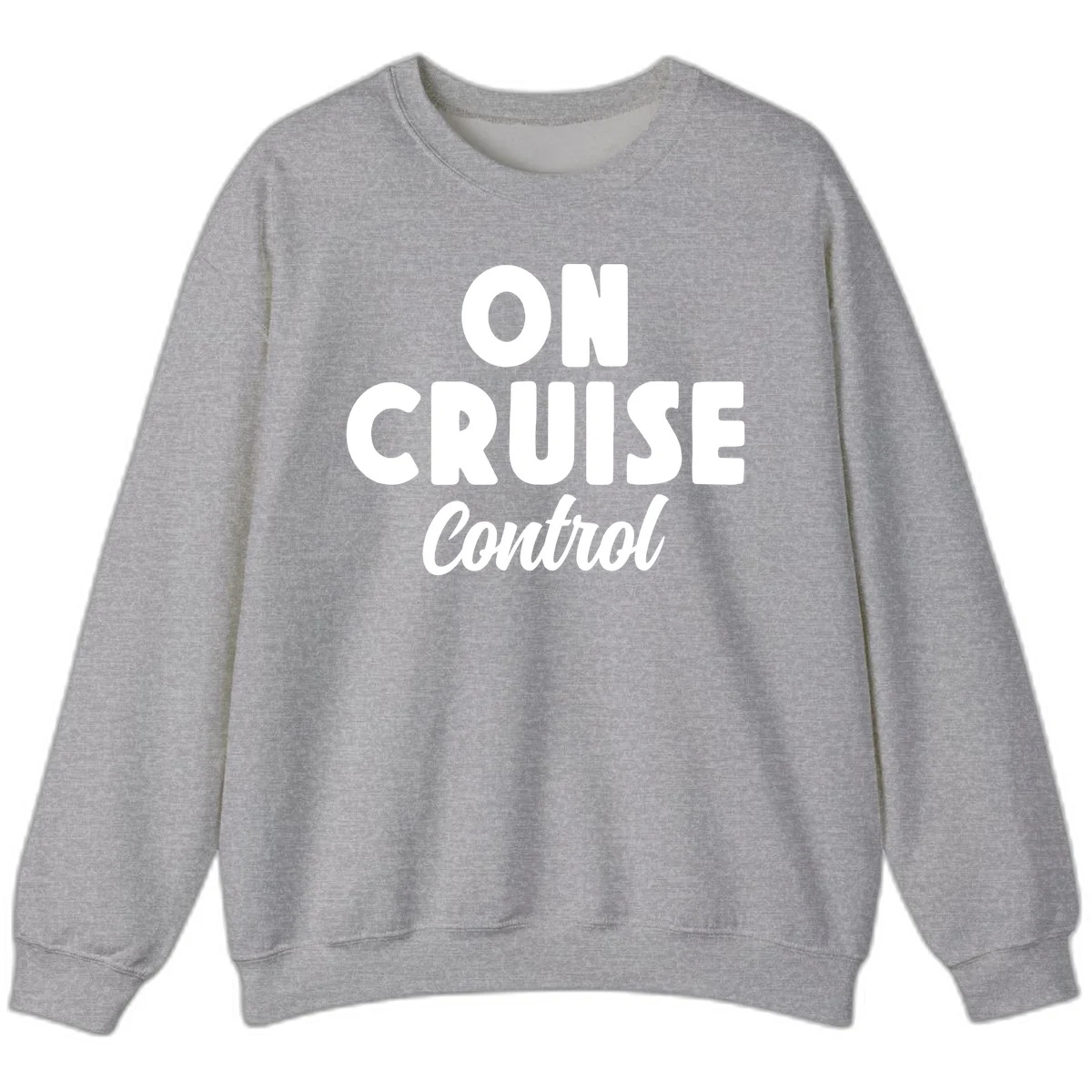 On Cruise Control Cozy Crewneck Sweatshirt in Sport Grey