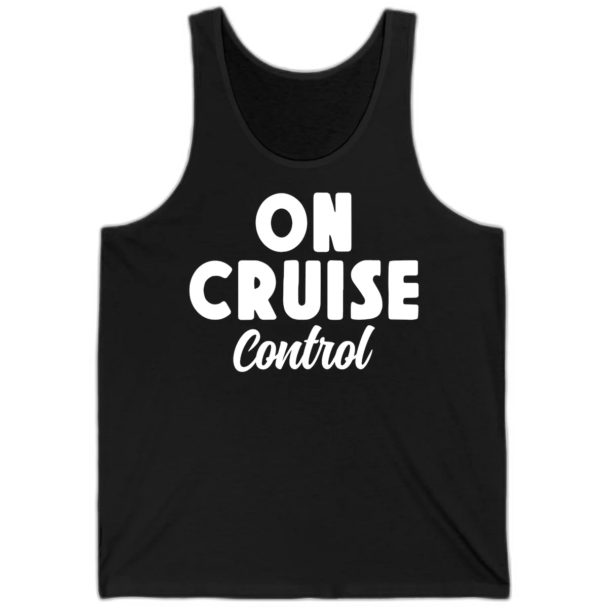 On Cruise Control Vacation Tank Top in Black