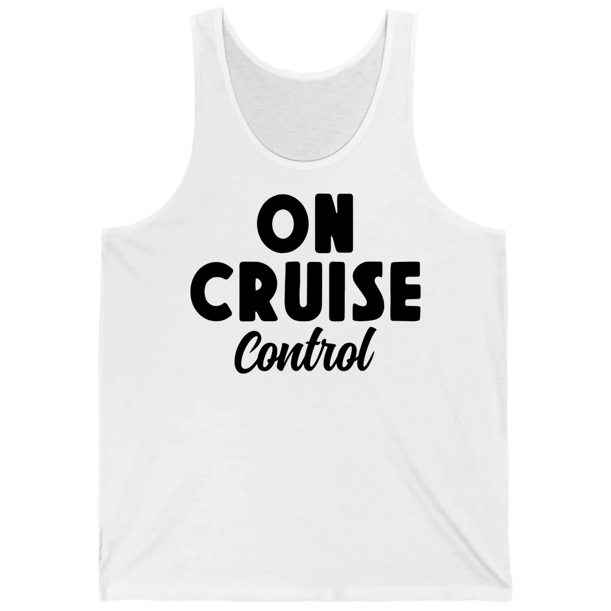 On Cruise Control Vacation Tank Top in White