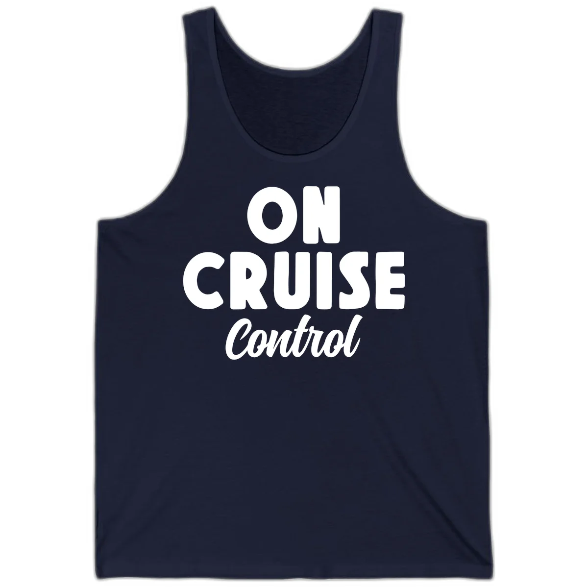 On Cruise Control Vacation Tank Top in Navy