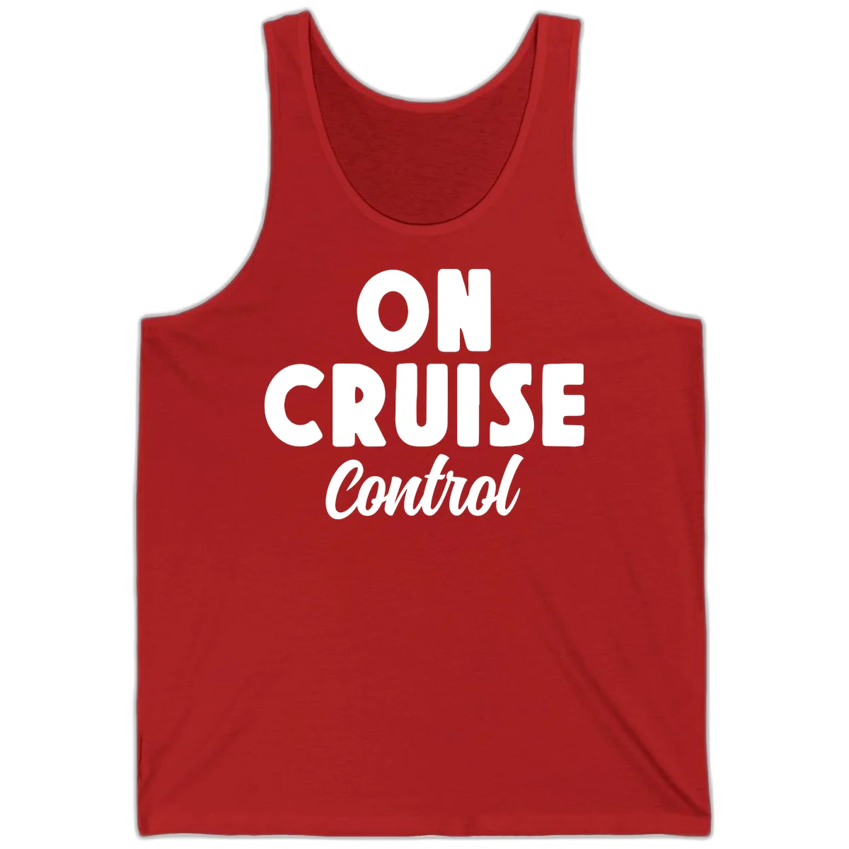 On Cruise Control Vacation Tank Top in Red