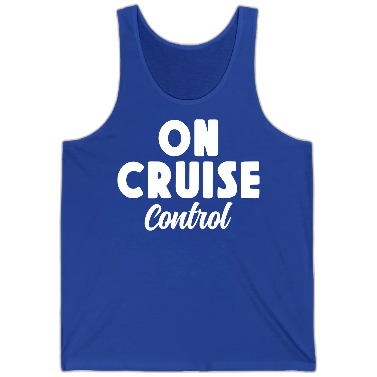 On Cruise Control Vacation Tank Top in True Royal