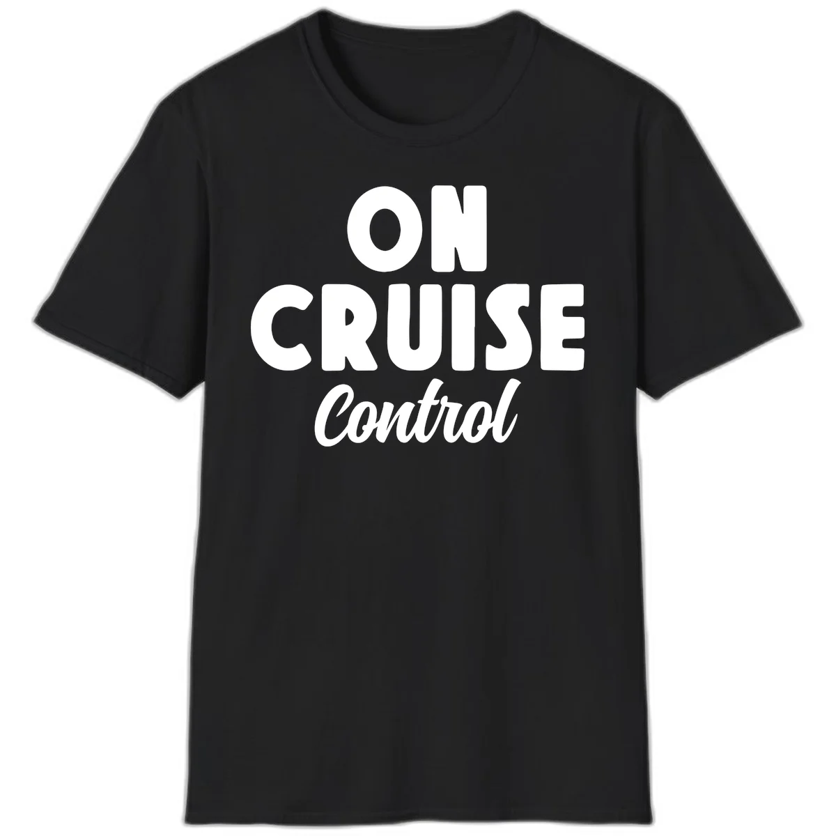 On Cruise Control Vacation Mode T-Shirt for Cruise Lovers in Black