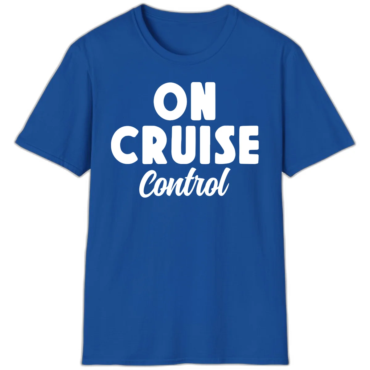 On Cruise Control Vacation Mode T-Shirt for Cruise Lovers in Royal