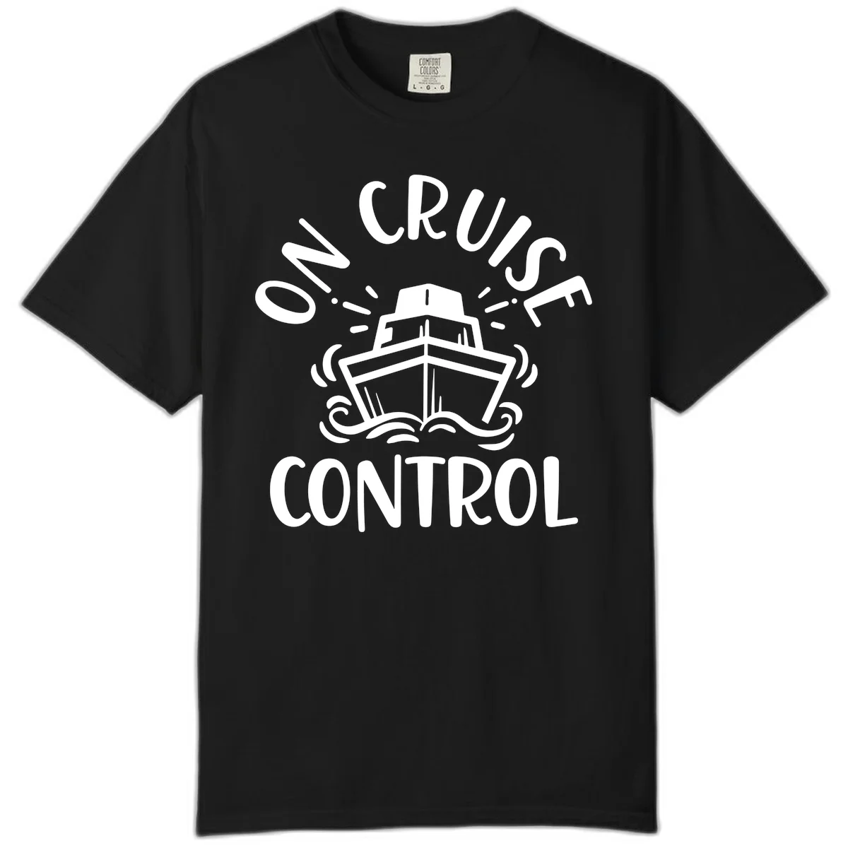 Own Cruise Control Comfort Color T-Shirt in Black