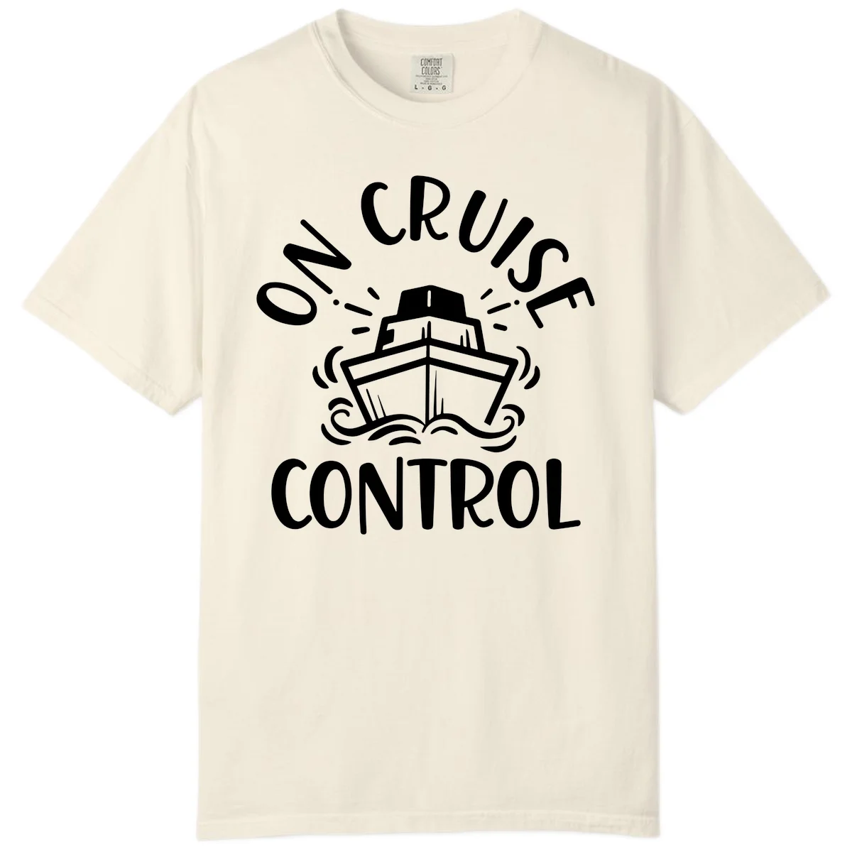 Own Cruise Control Comfort Color T-Shirt in Ivory