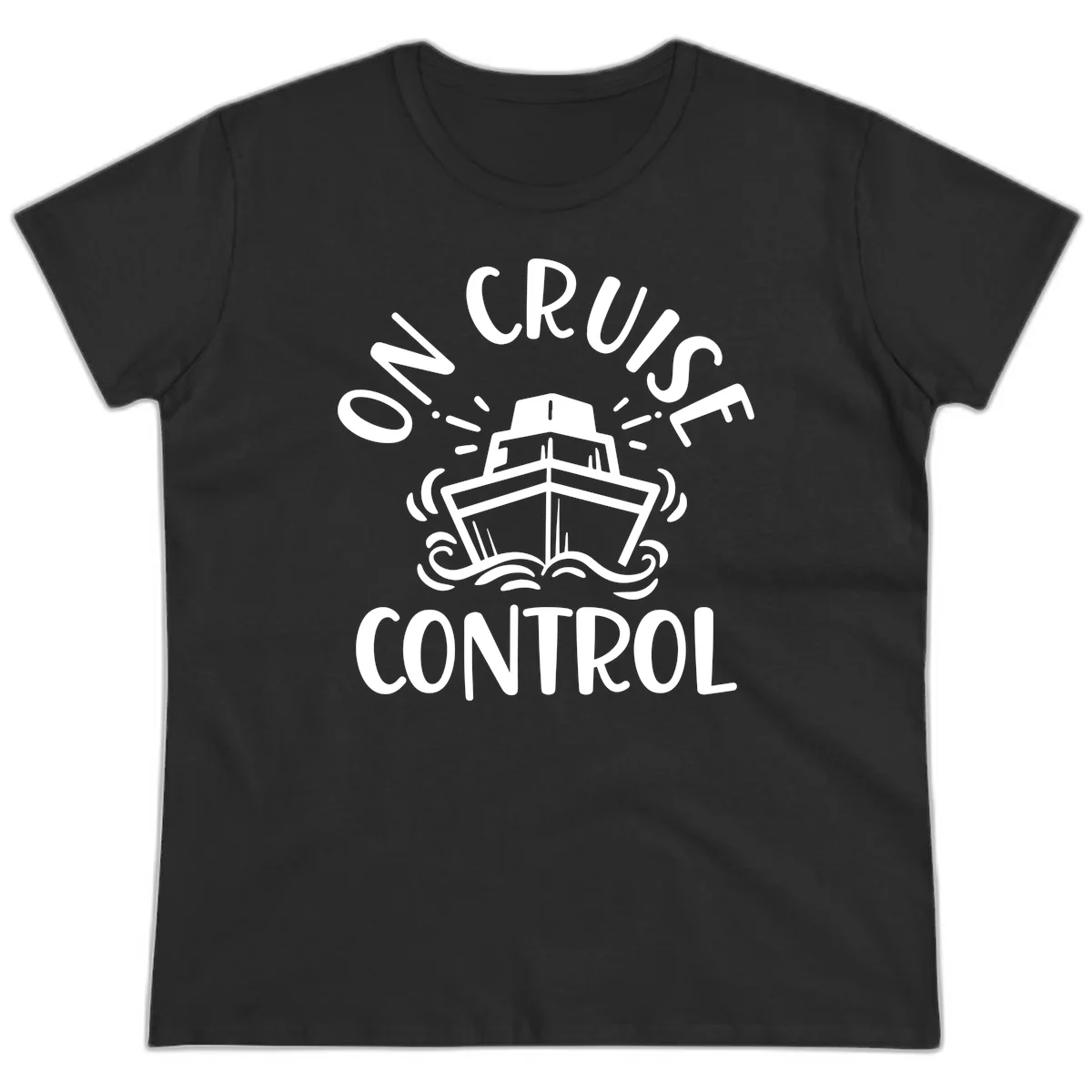 Own Cruise Control Ladies Tee in Black