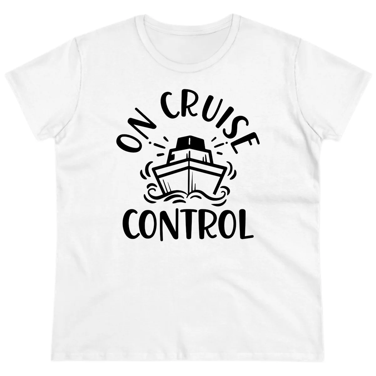 Own Cruise Control Ladies Tee in White
