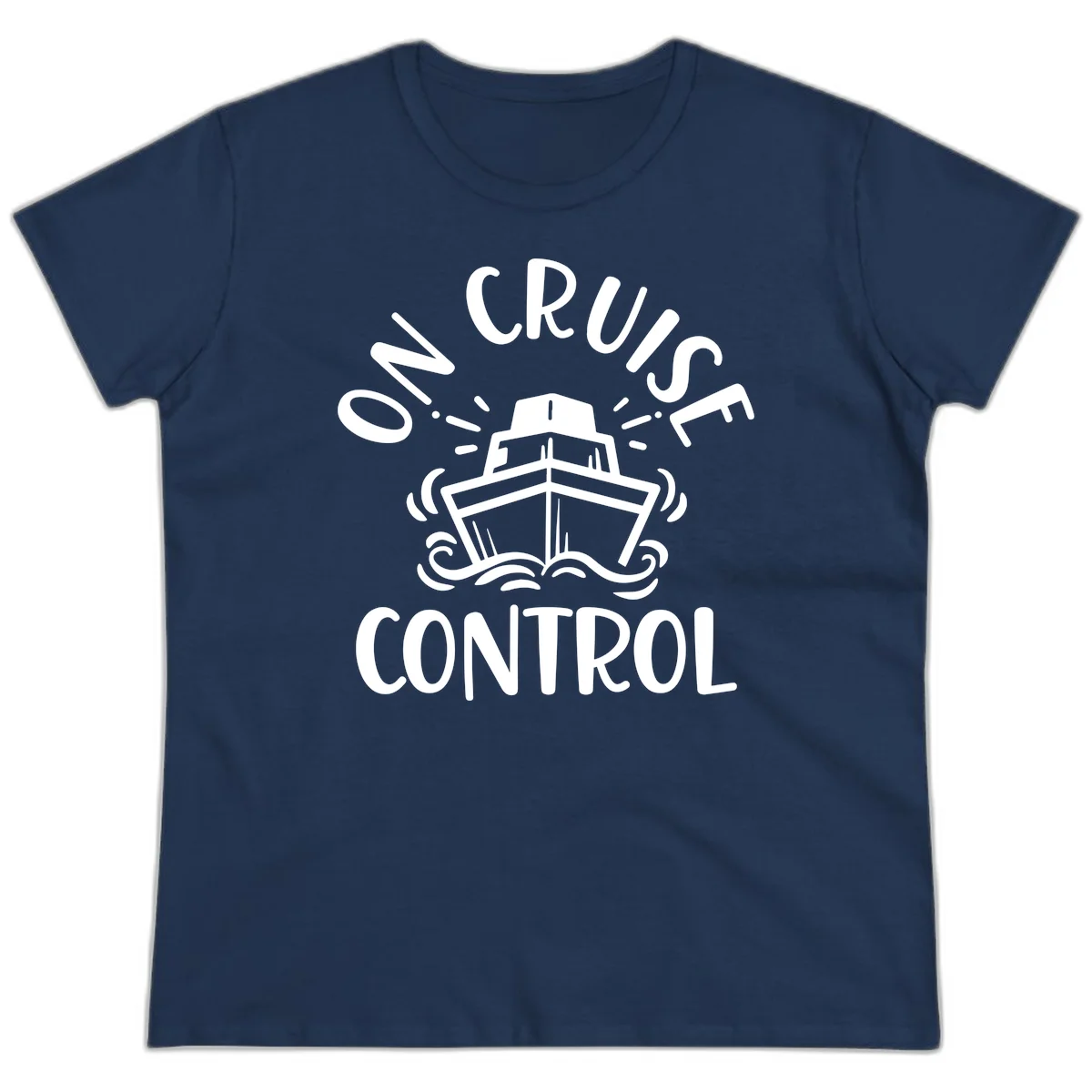 Own Cruise Control Ladies Tee in Navy