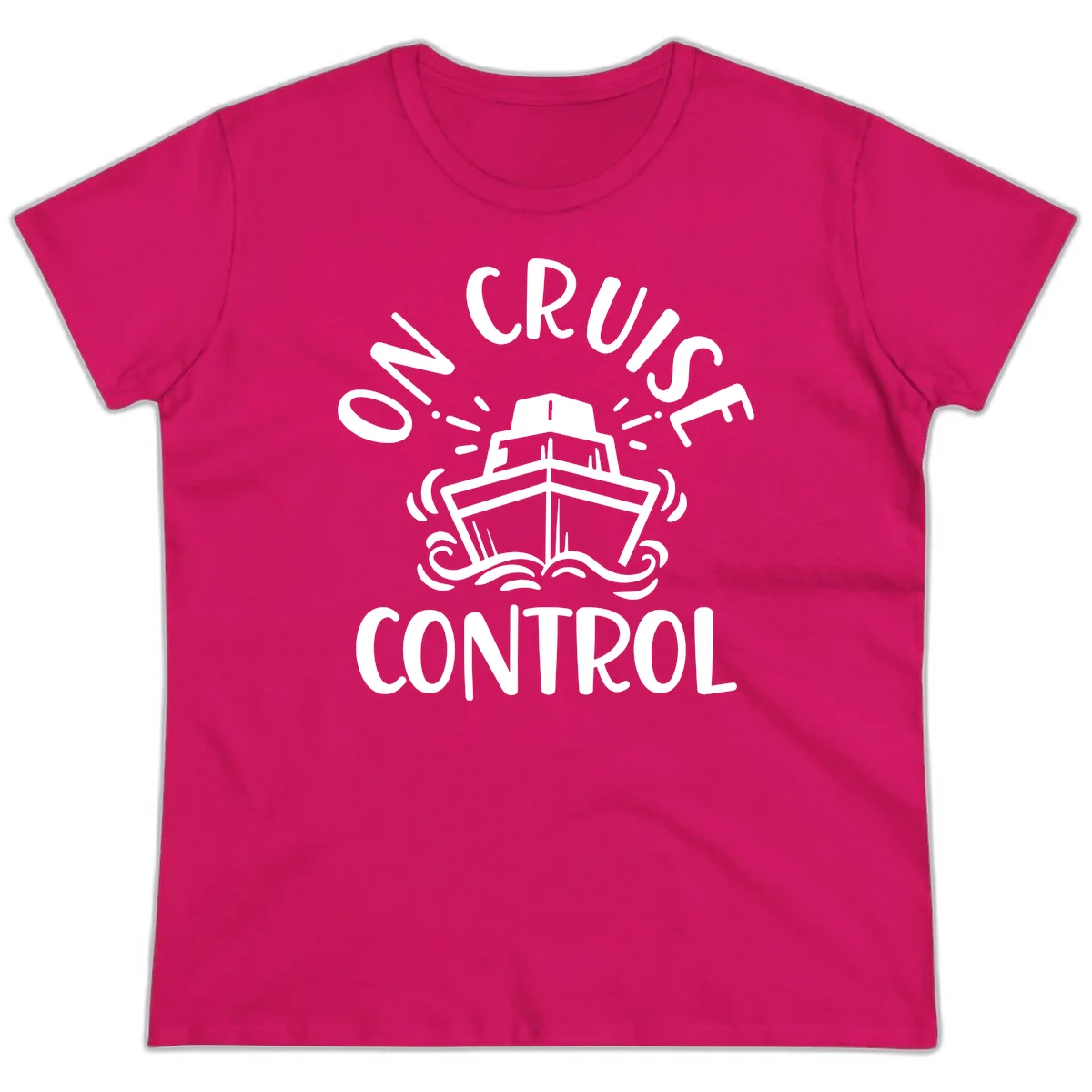 Own Cruise Control Ladies Tee in Heliconia