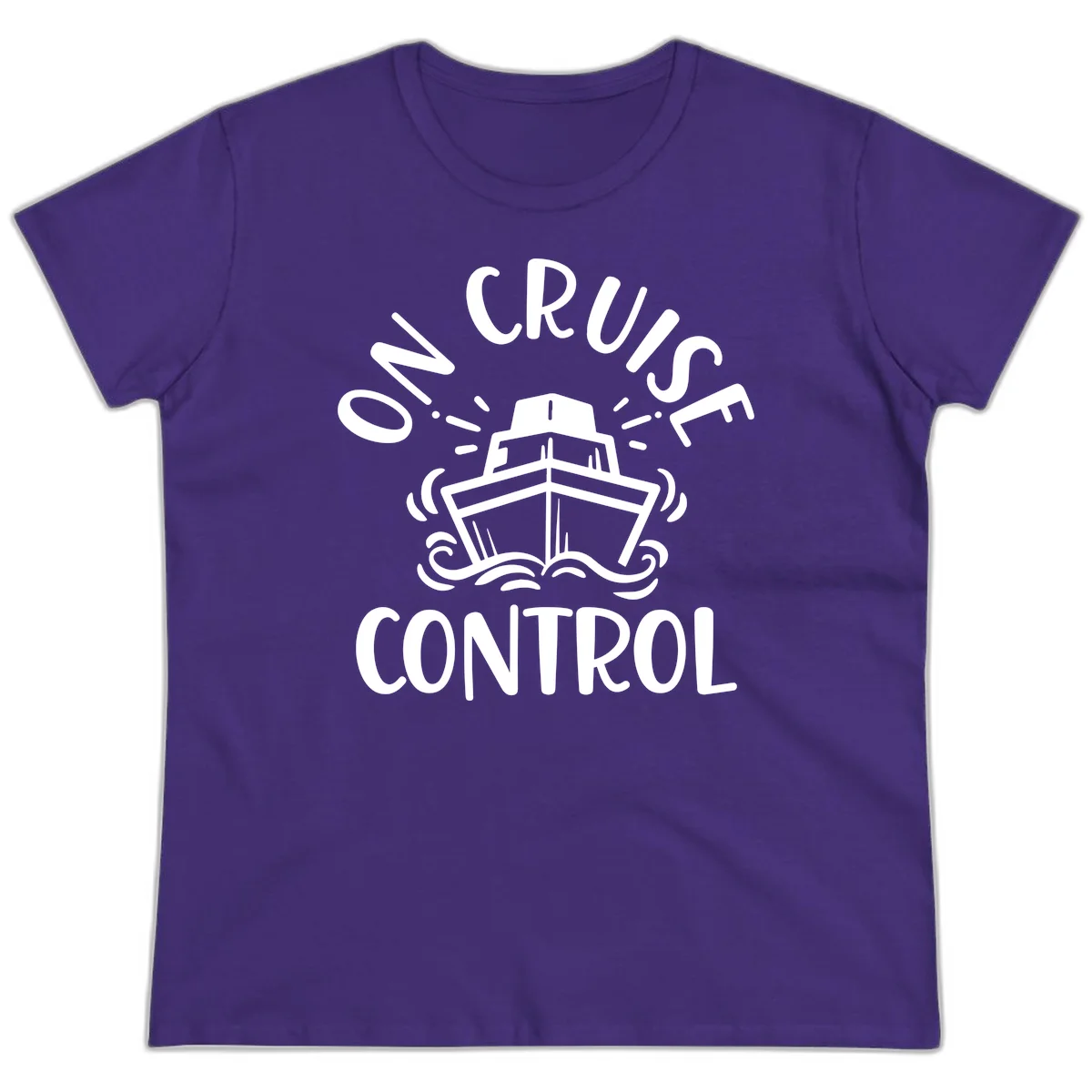 Own Cruise Control Ladies Tee in Purple