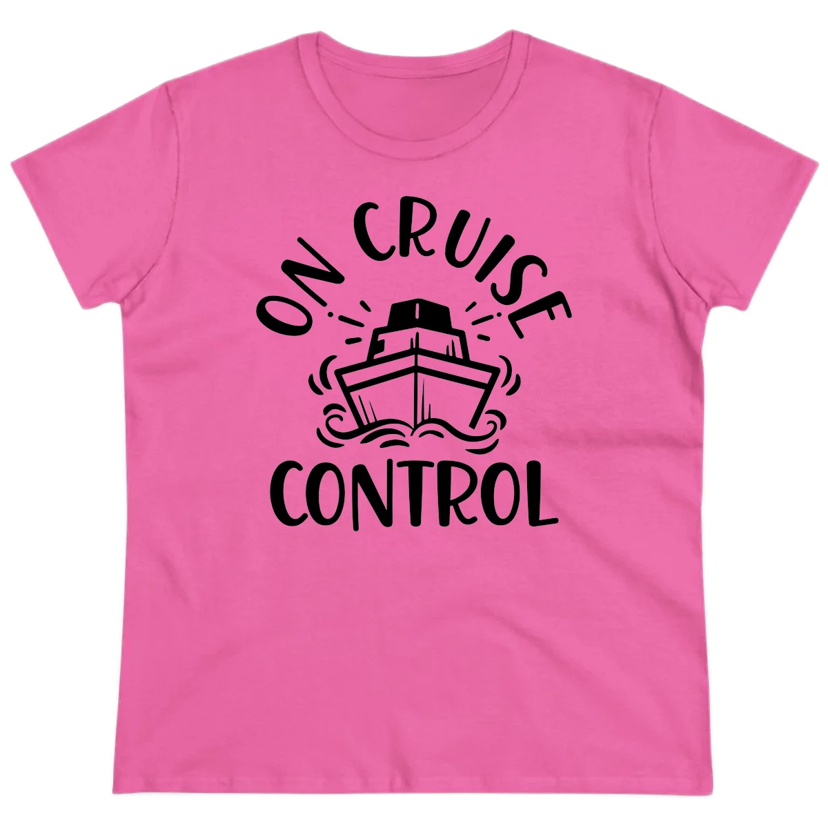 Own Cruise Control Ladies Tee in Azalea