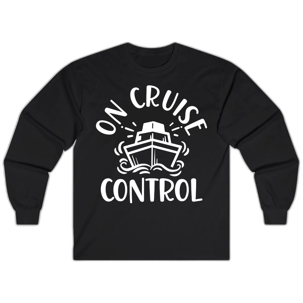Own Cruise Control Long Sleeve T-Shirt in Black