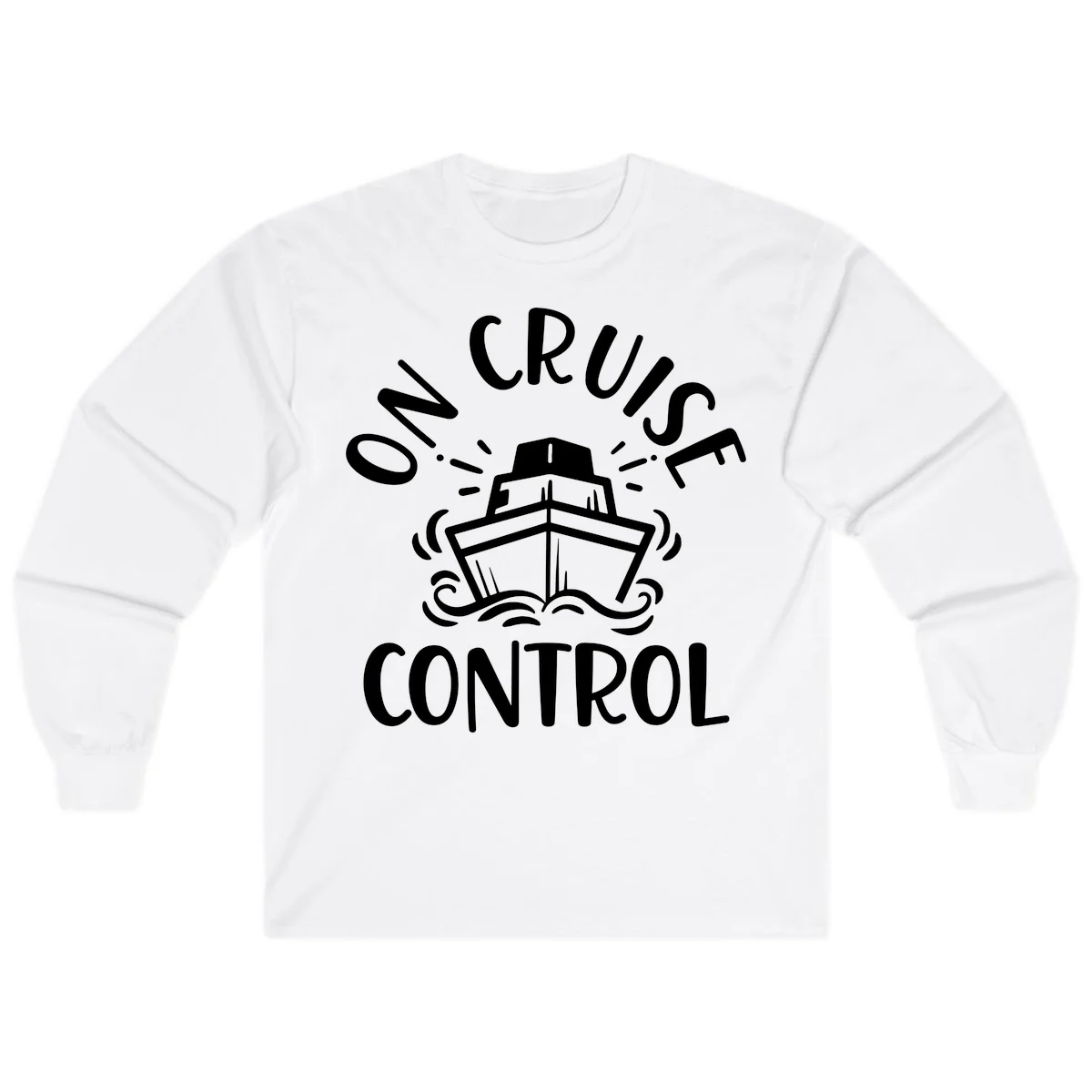 Own Cruise Control Long Sleeve T-Shirt in White