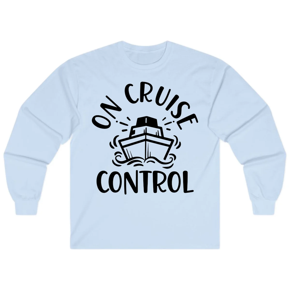 Own Cruise Control Long Sleeve T-Shirt in Light Blue