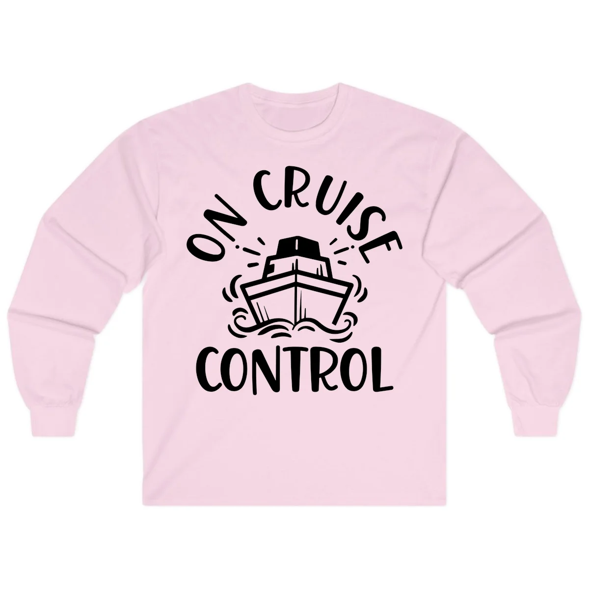 Own Cruise Control Long Sleeve T-Shirt in Light Pink