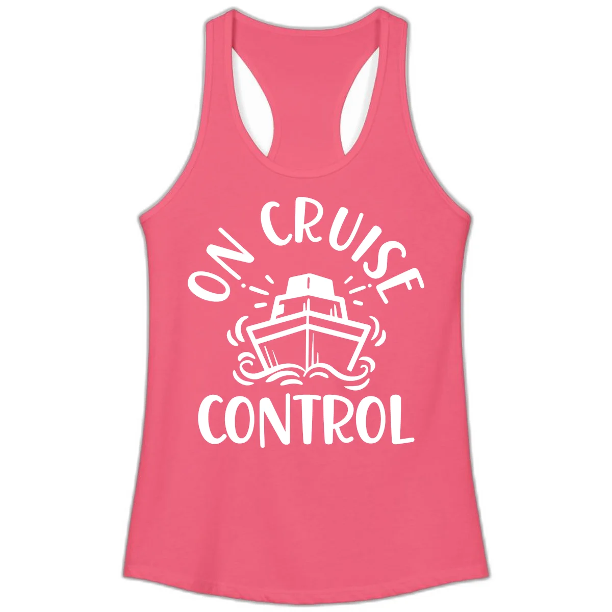 Own Cruise Control Ladies Tank Top in Hot Pink