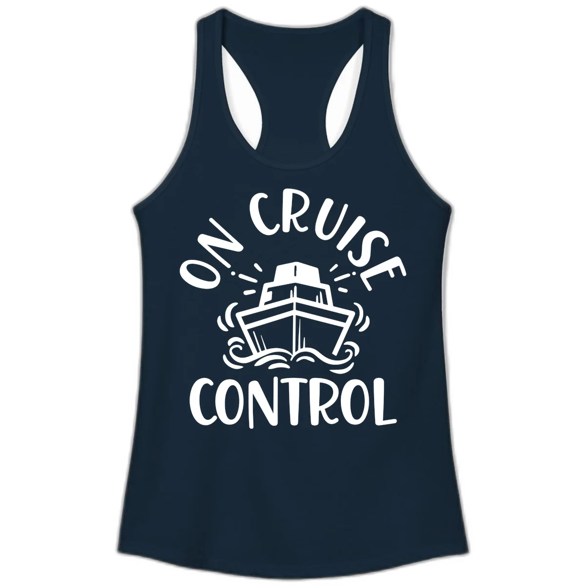 Own Cruise Control Ladies Tank Top in Solid Midnight Navy