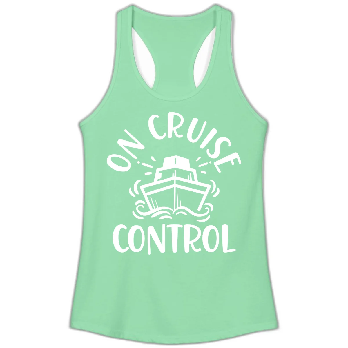 Own Cruise Control Ladies Tank Top in Solid Mint