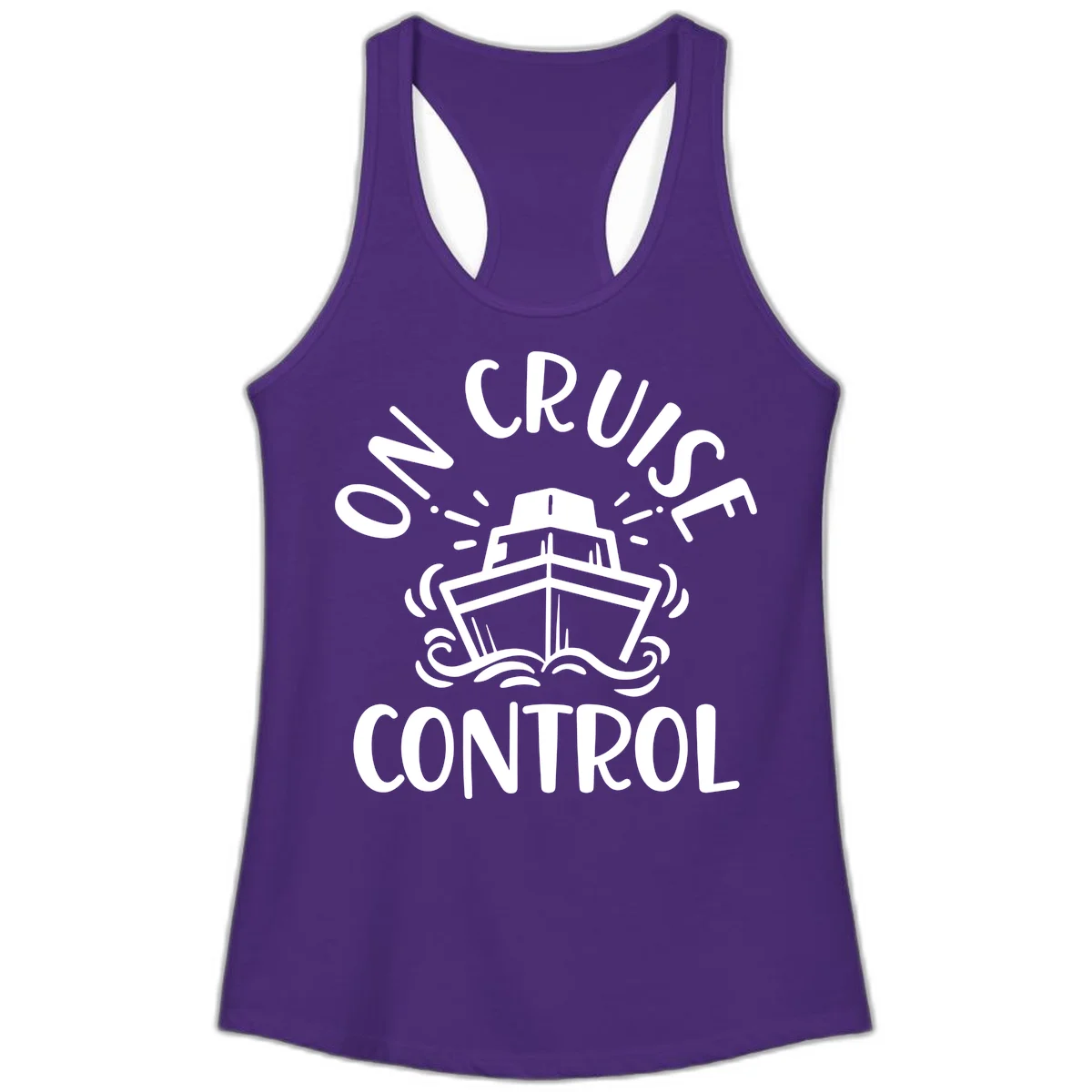 Own Cruise Control Ladies Tank Top in Solid Purple Rush
