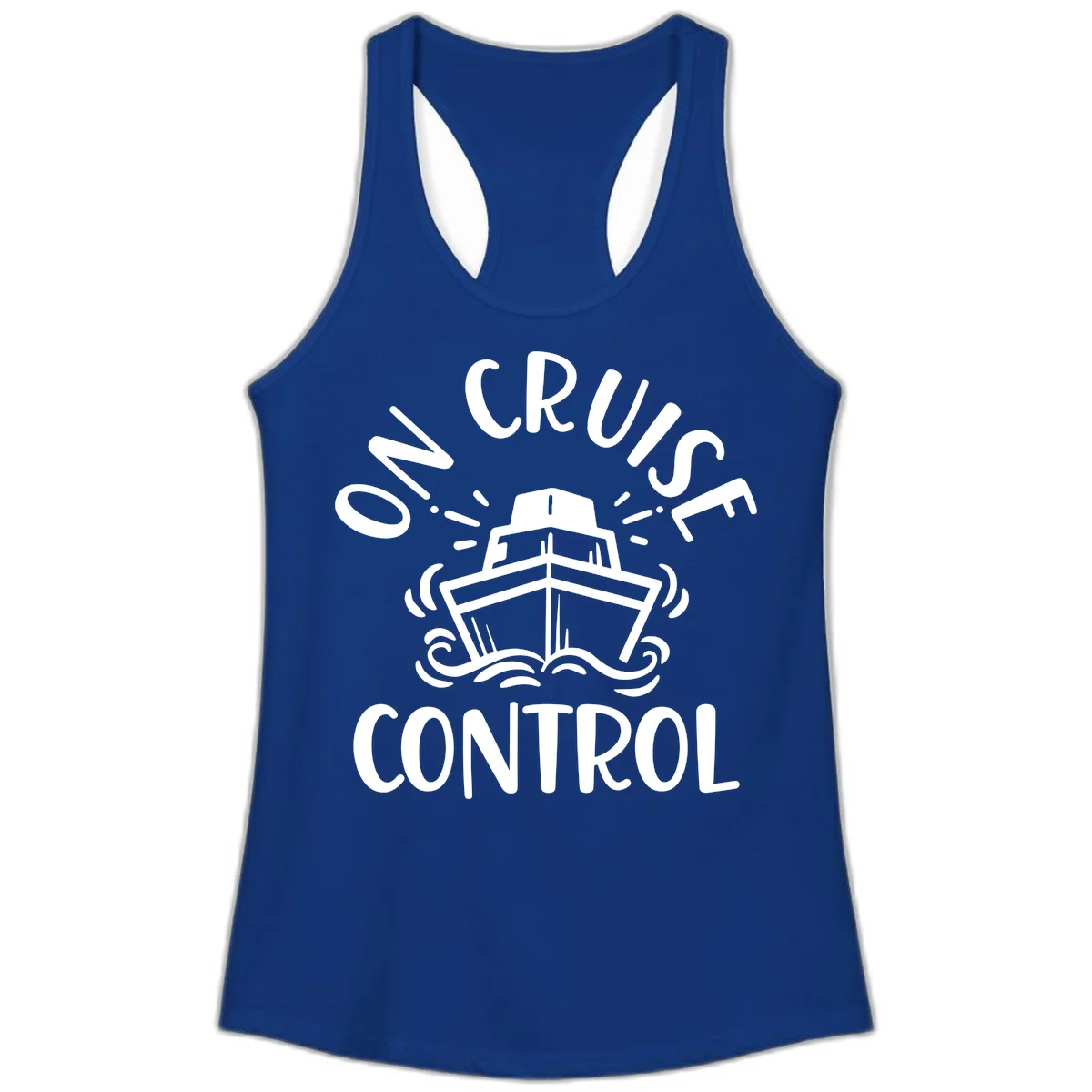 Own Cruise Control Ladies Tank Top in Solid Royal