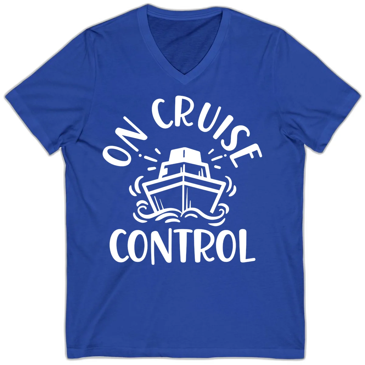 Own Cruise Control V-Neck T-Shirt in True Royal