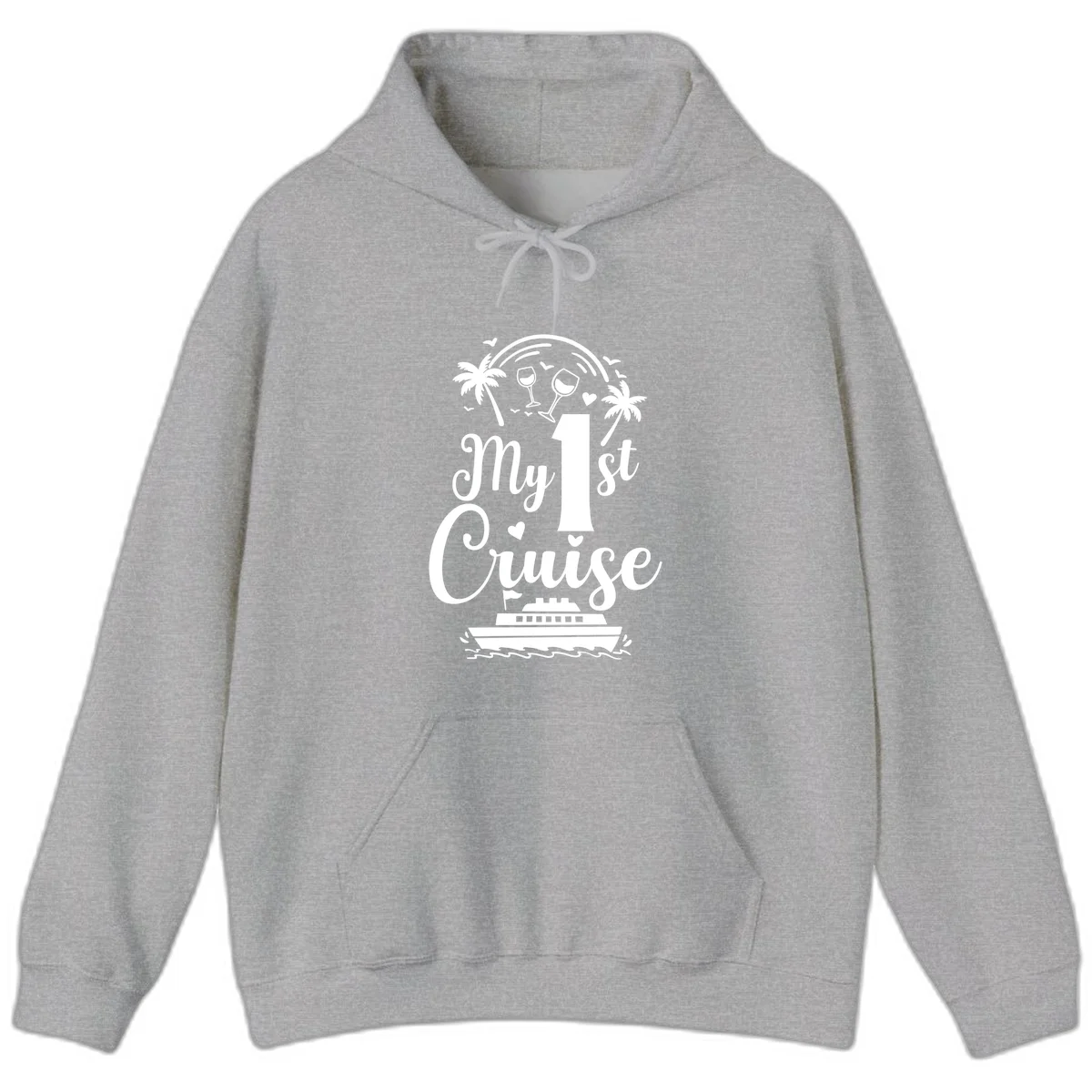My 1st Cruise Hoodie in Sport Grey