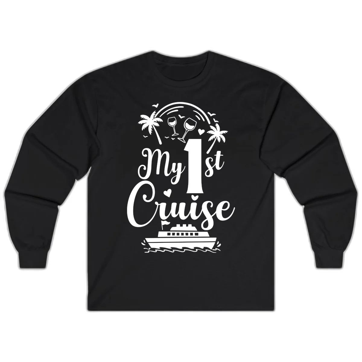 My 1st Cruise Long Sleeve in Black