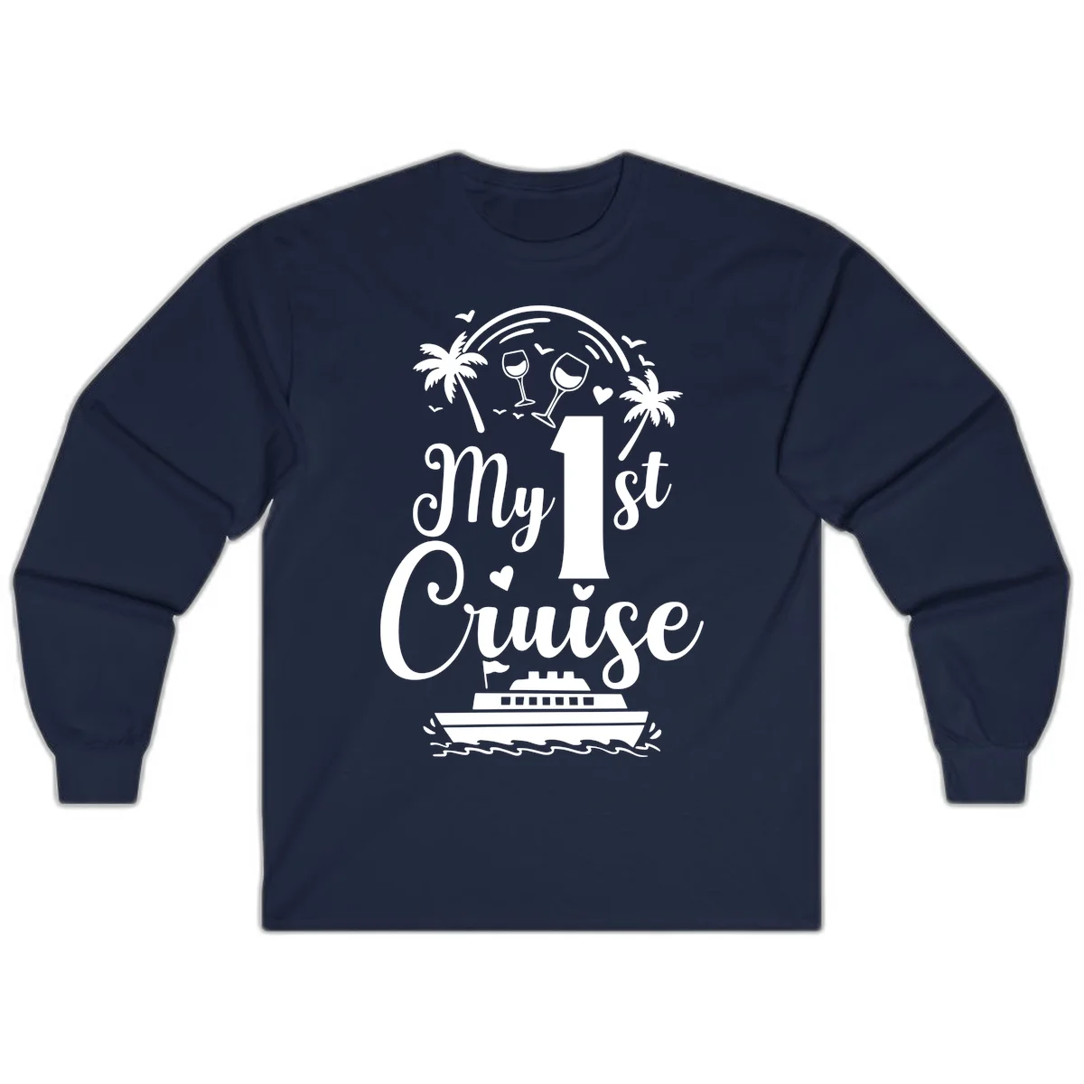 My 1st Cruise Long Sleeve in Navy