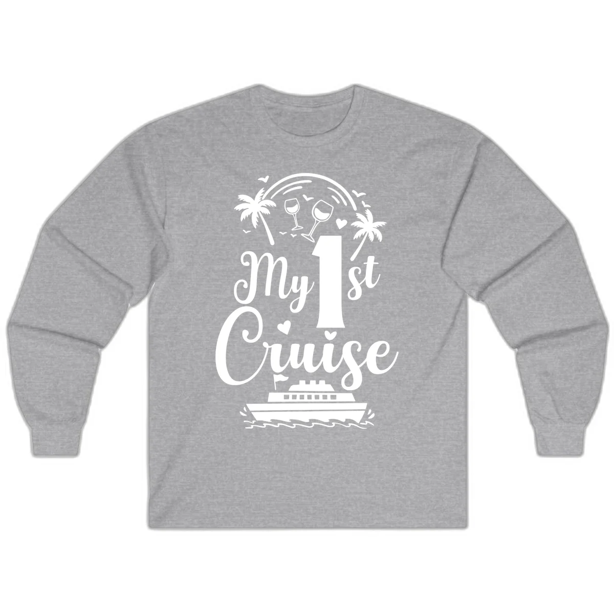 My 1st Cruise Long Sleeve in Sport Grey