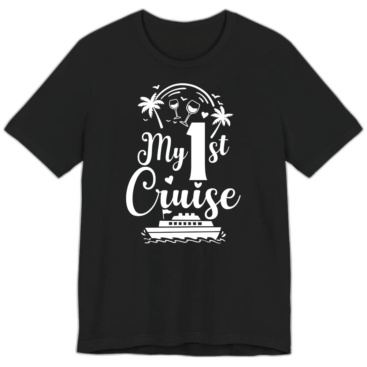 My 1st Cruise Premium T-Shirt in Black