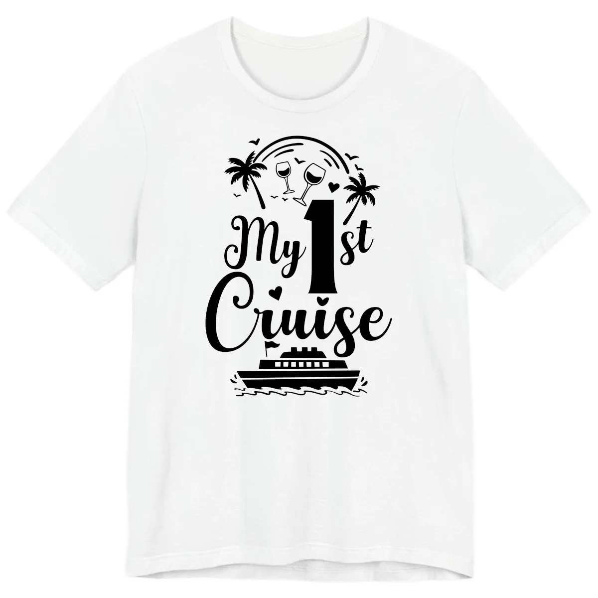 My 1st Cruise Premium T-Shirt in White