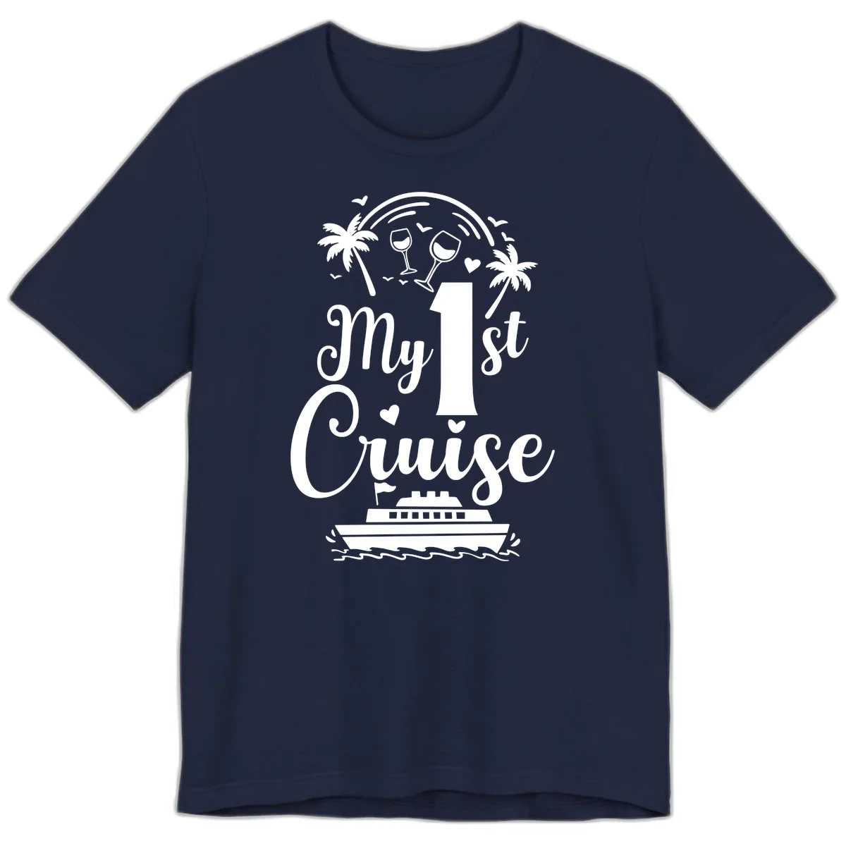 My 1st Cruise Premium T-Shirt in Navy