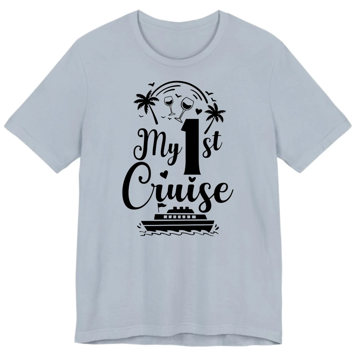 My 1st Cruise Premium T-Shirt in Light Blue