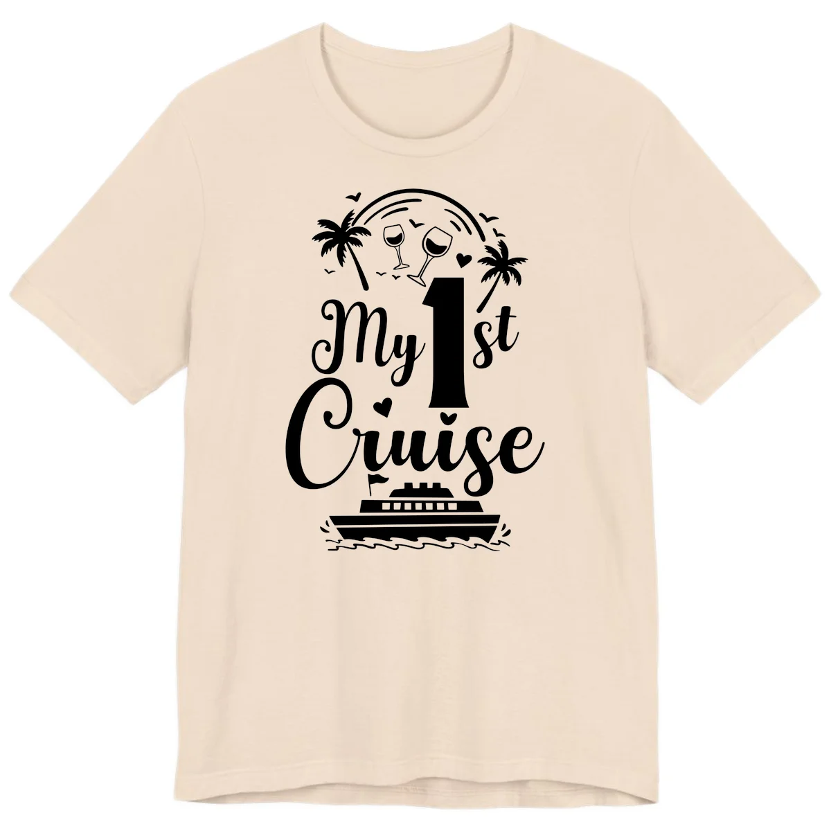 My 1st Cruise Premium T-Shirt in Soft Cream