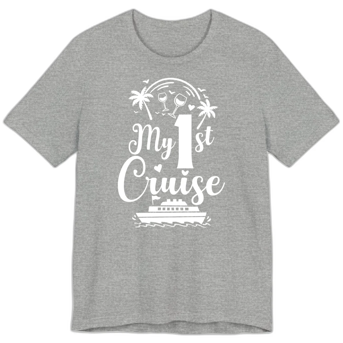 My 1st Cruise Premium T-Shirt in Athletic Heather