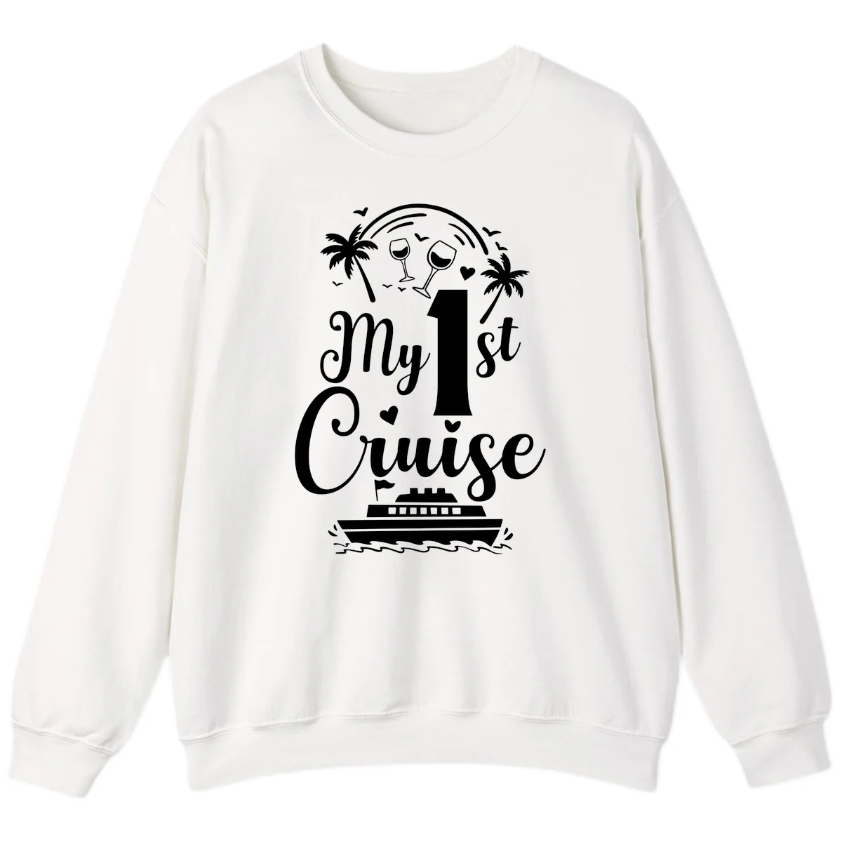 My 1st Cruise Sweatshirt in White