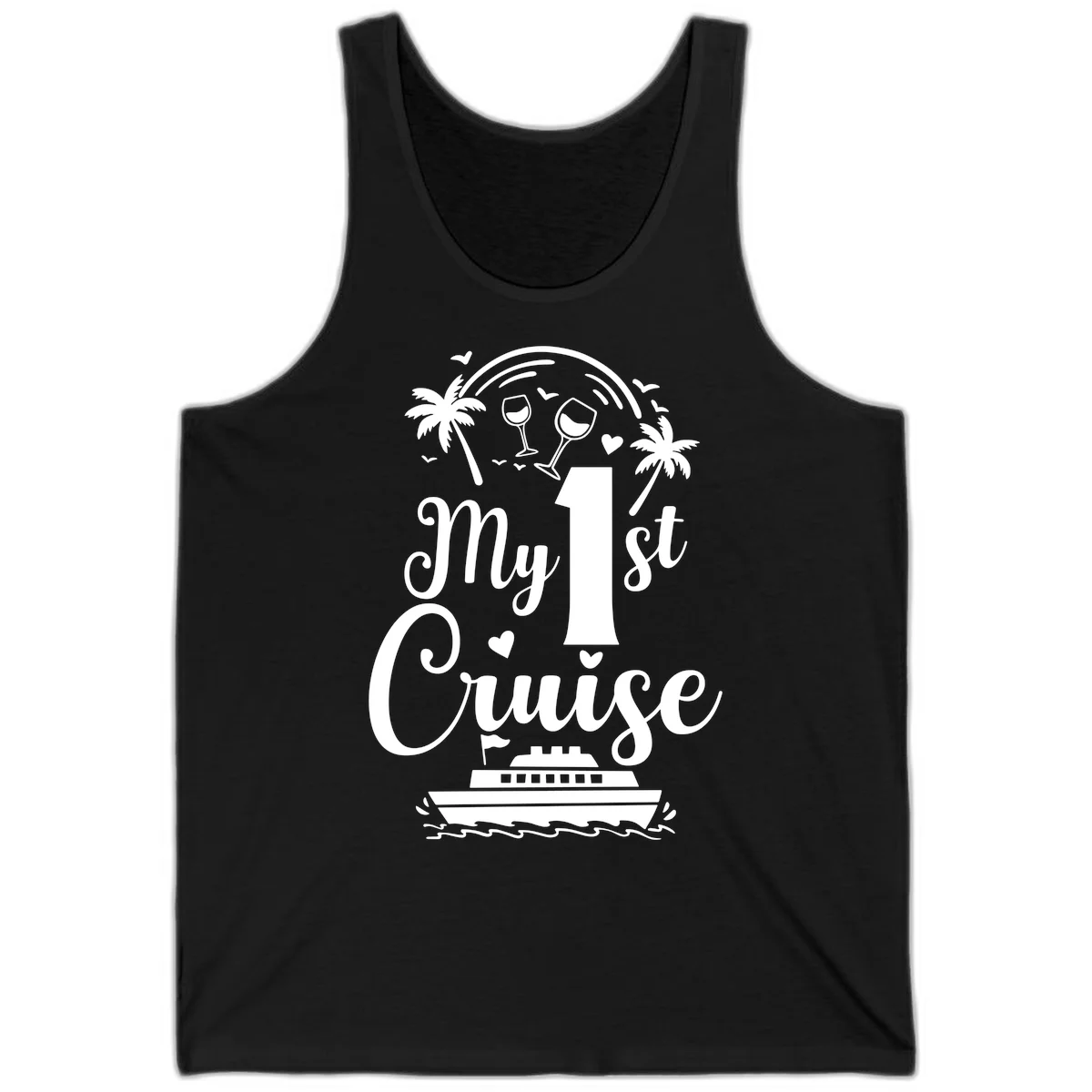 My 1st Cruise Tank Top in Black