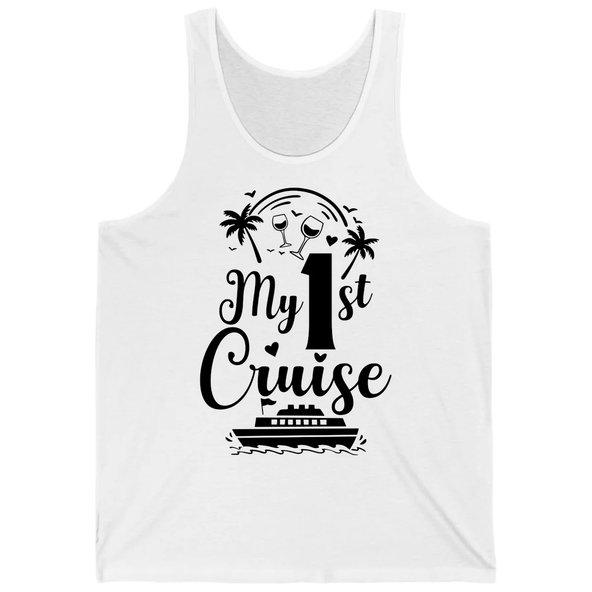 My 1st Cruise Tank Top in White