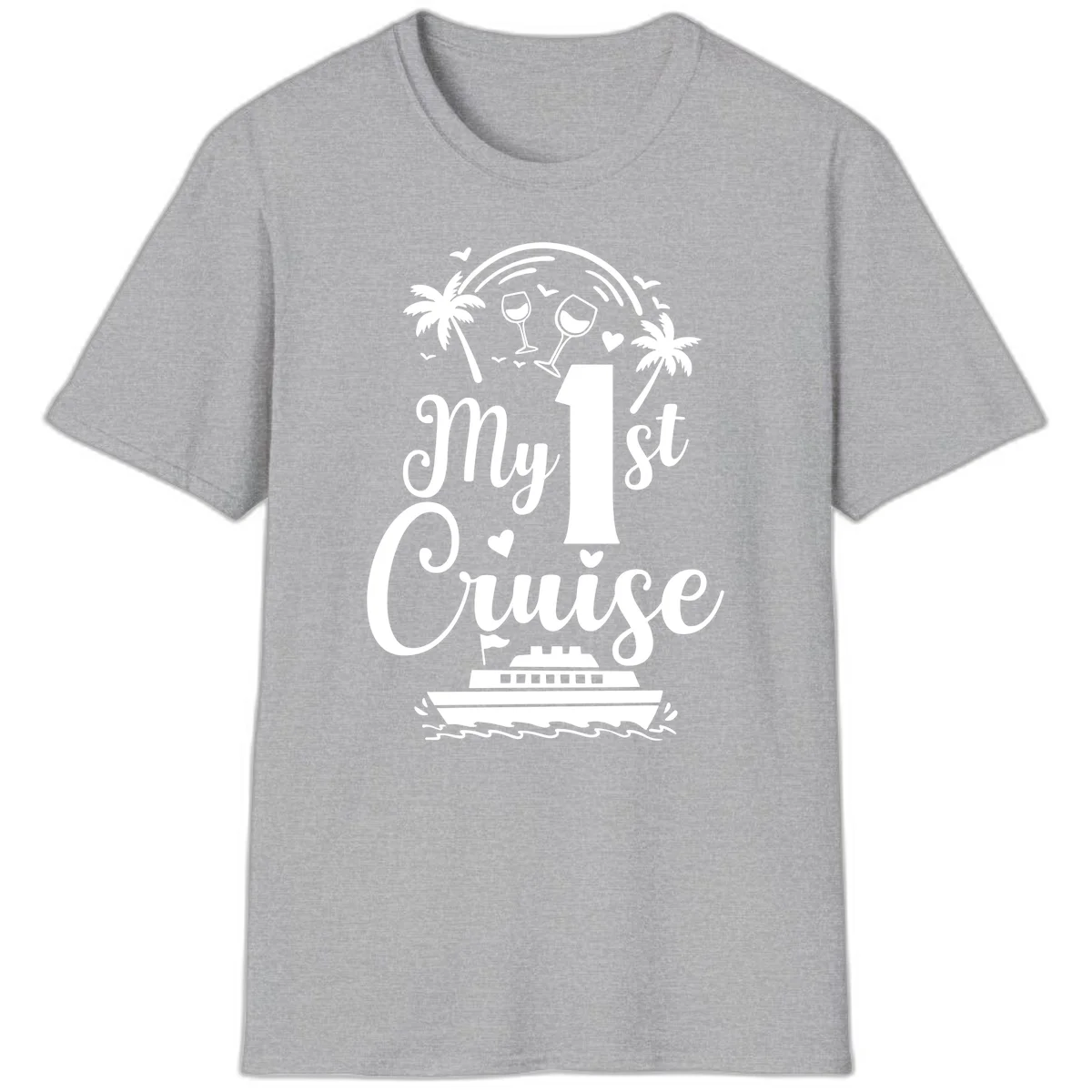 My 1st Cruise T-Shirt in Sport Grey