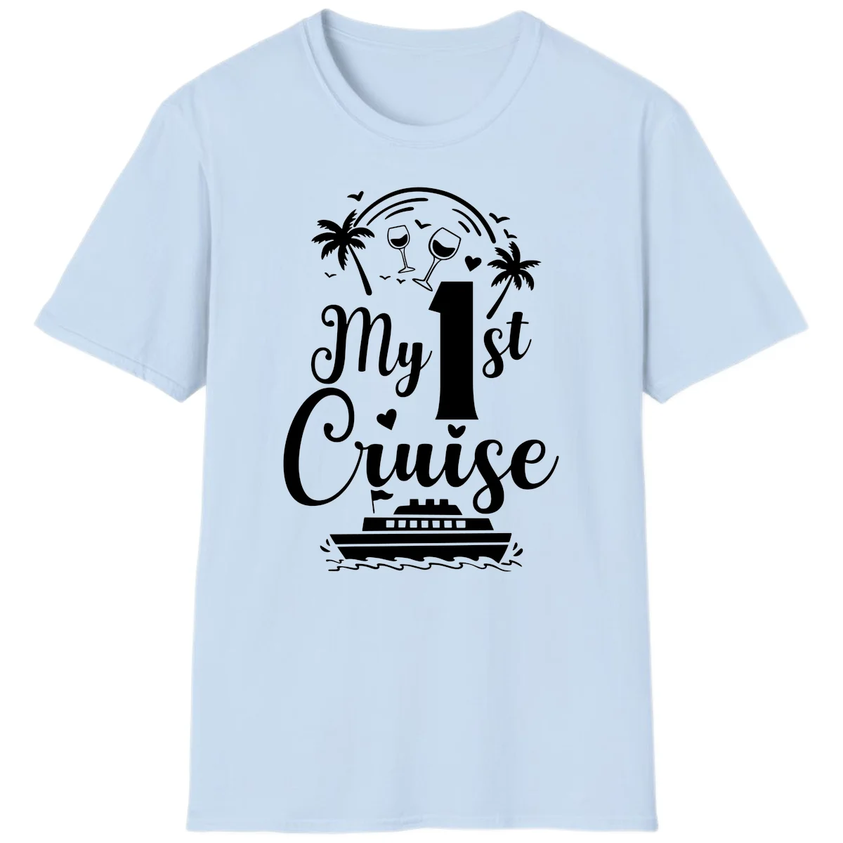 My 1st Cruise T-Shirt in Light Blue