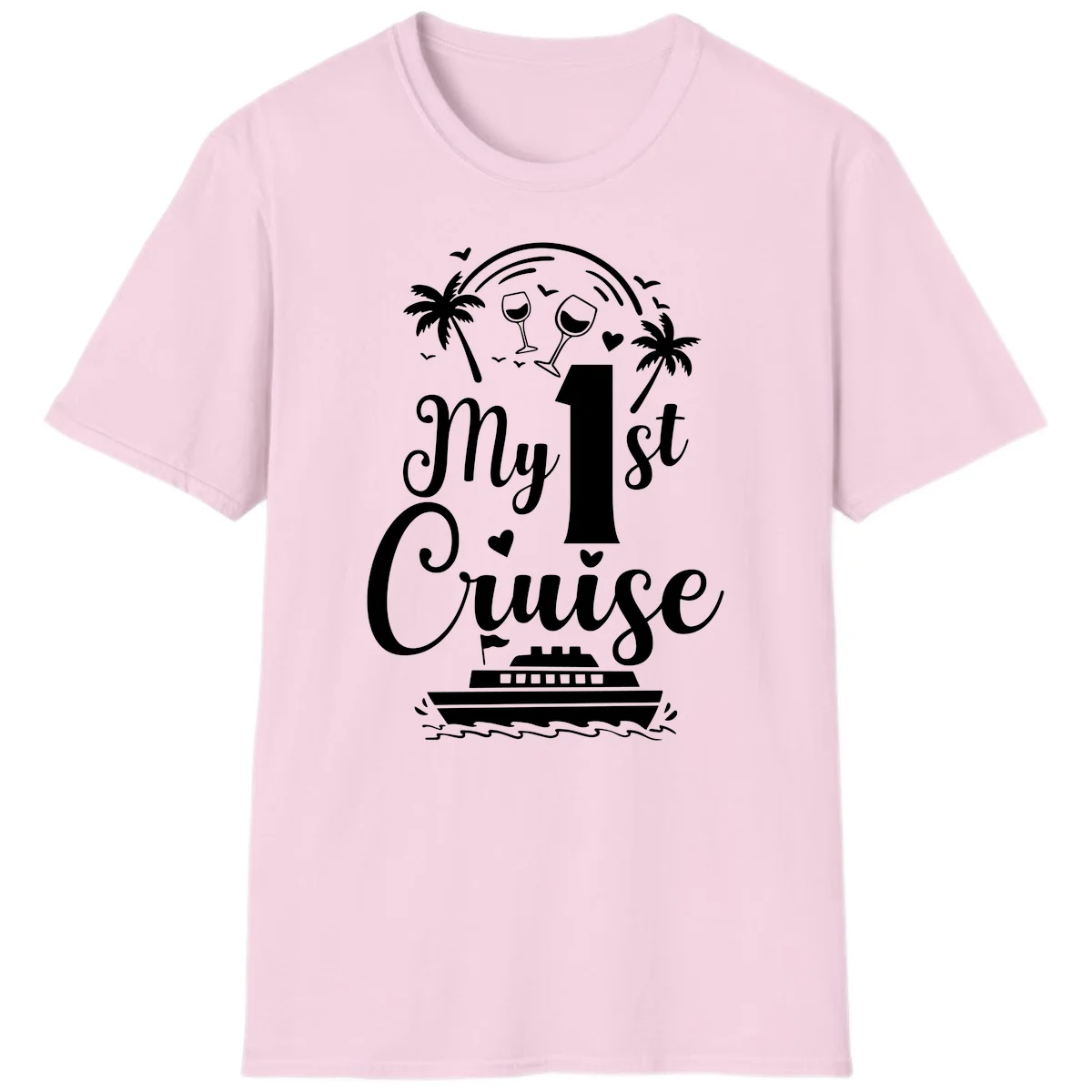 My 1st Cruise T-Shirt in Light Pink