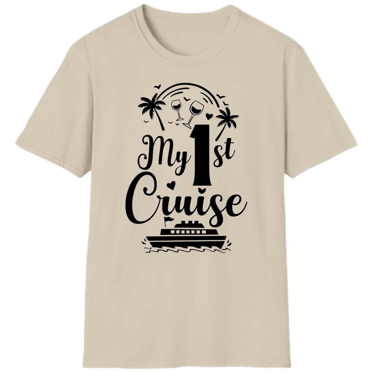 My 1st Cruise T-Shirt in Sand