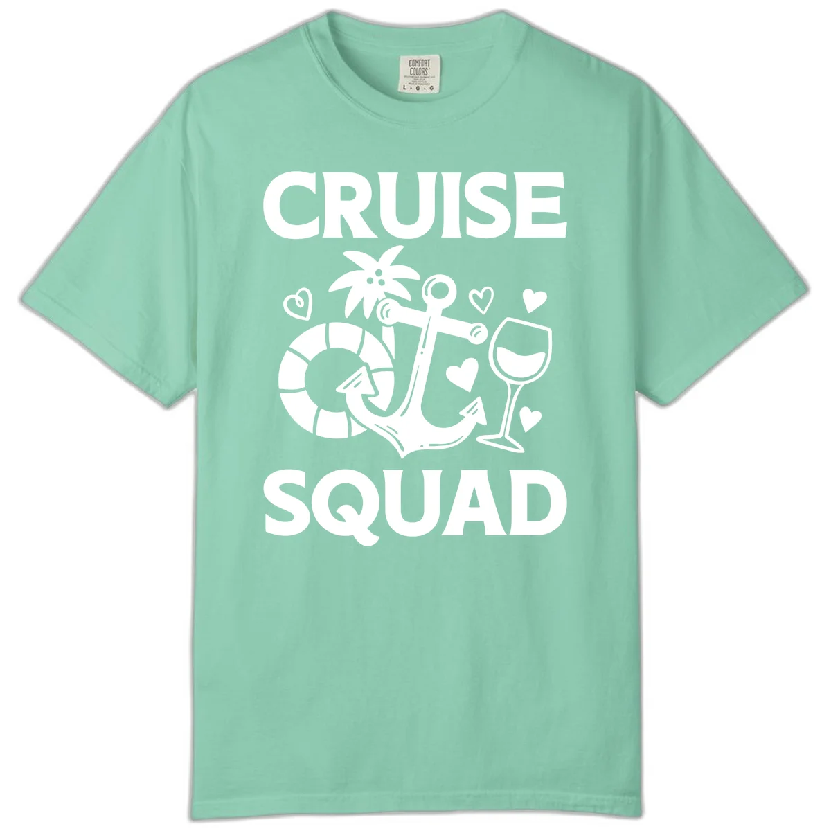 Cruise Squad Comfort Color Tee in Island Reef