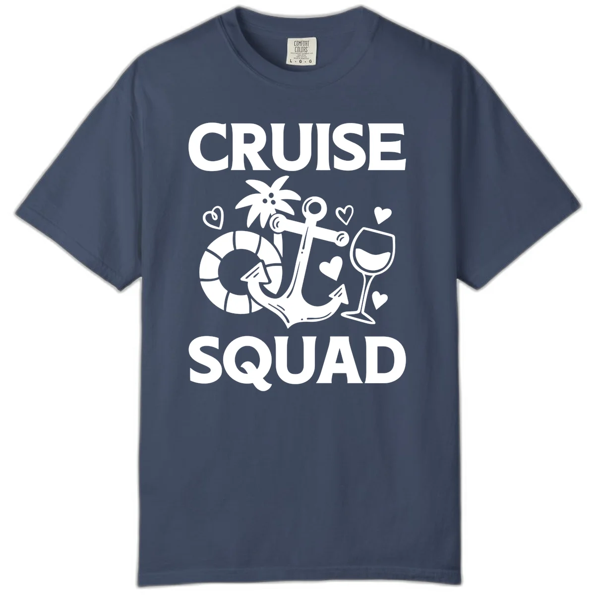 Cruise Squad Comfort Color Tee in Midnight