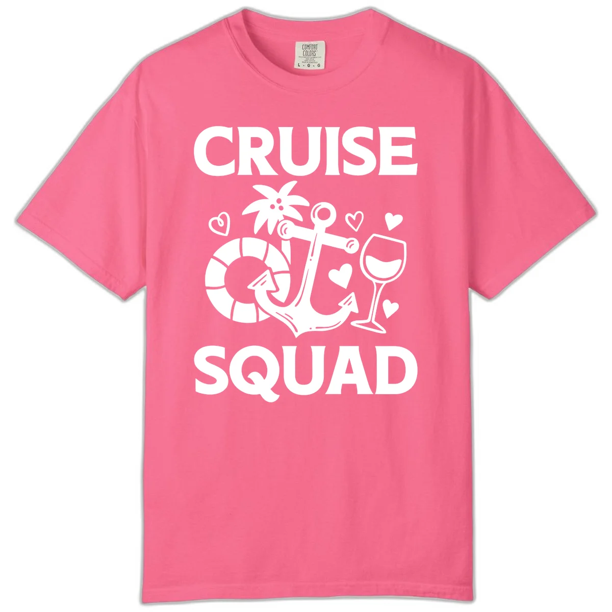 Cruise Squad Comfort Color Tee in Crunchberry