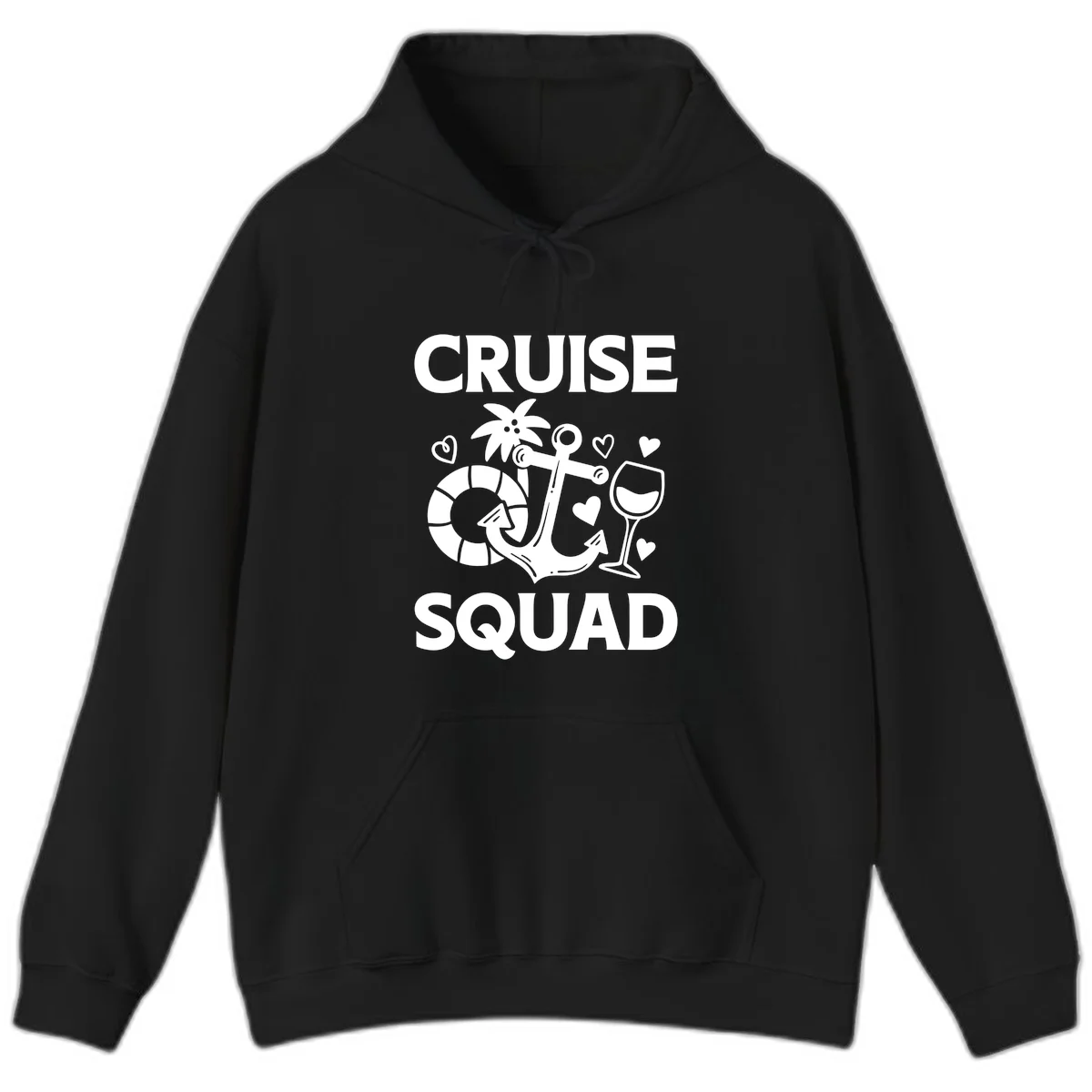 Cruise Squad Hoodie in Black