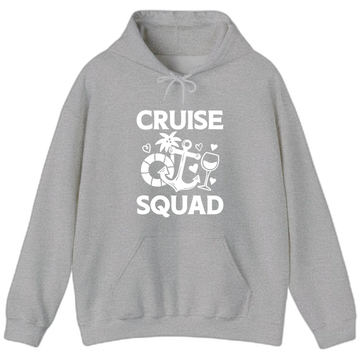 Cruise Squad Hoodie in Sport Grey