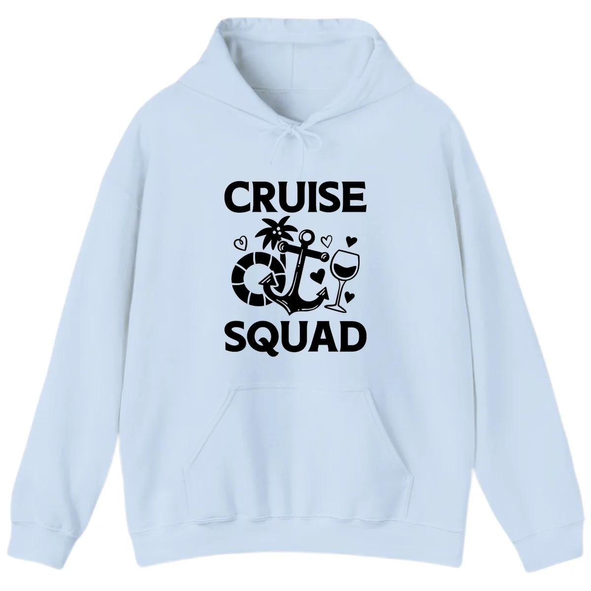 Cruise Squad Hoodie in Light Blue