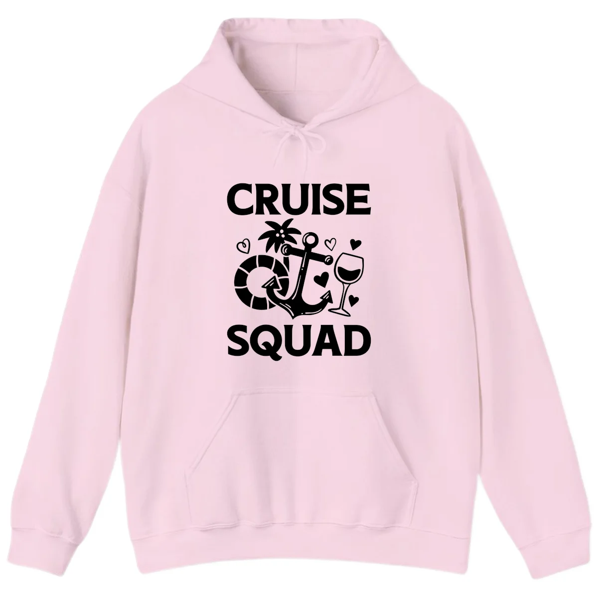 Cruise Squad Hoodie in Light Pink